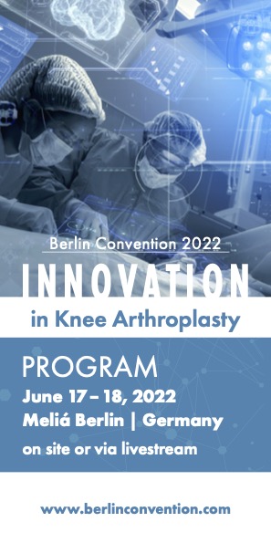 Knee-CAT is a partner of the Berlin convention 2022 - Innovation in Knee Arthroplasty